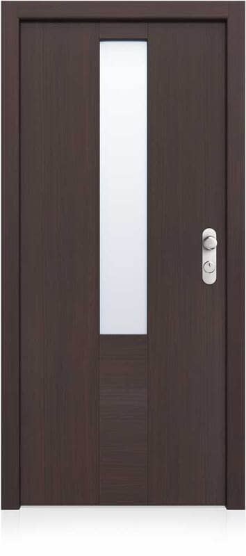 usa exterior casa cu geam culoare wenge