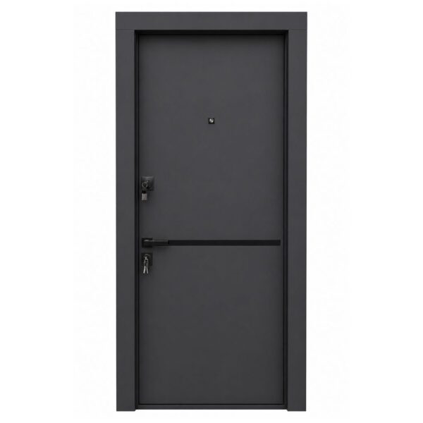 ușă antiefracție clasa 4 pentru apartamente de bloc culoare gri antracit
